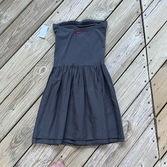 Hard Tail Forever Women's Grey Strapless Mini Dress Size XS. NEW - Picture 2 of 6